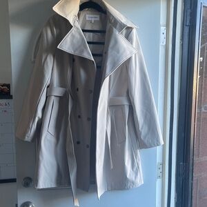 Calvin Klein Women's Beige Trench Coat